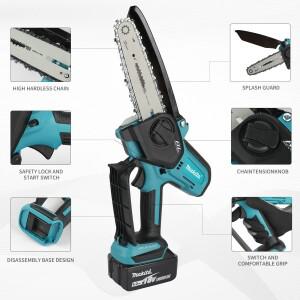 마키타 무선 전기톱 목공용 소형 휴대용 6인치 미니