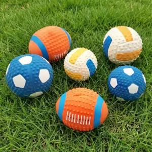 강아지 장난감 공 노즈워크 분리불안 이갈이 삑삑이 라텍스 볼 터그 놀이