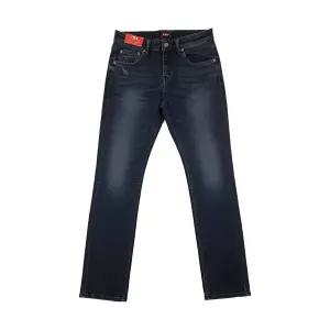 [하프클럽/리쿠퍼]남성 인디고 스트레이트 워싱 데님 팬츠_LGM-343ID