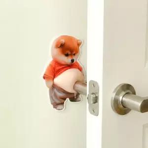 강아지 뱃살 문콕 스티커 5개세트 시바견 문꽝 방지 차량 도어가드 스토퍼