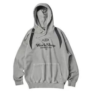 트래블 TRAVEL 워크샵 디비전 피그먼트 후드티 고스트 그레이 TRTHSAHD46UC9 339380