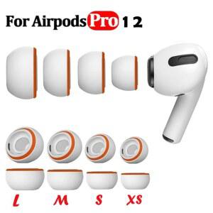 소프트 메모리 폼 이어 팁 실리콘 교체 이어폰 이어 패드 헤드폰 액세서리 Apple AirPods Pro 2 1 용 이어 플러그