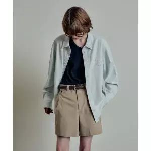 엘무드 LMOOD 필립 코튼 치노 와이드 쇼츠 베이지 LSSPT011BE 418112