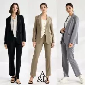 [NS홈쇼핑]A&D(에이앤디) 스트레치 원버튼 수트 셋업 2종[35761141]