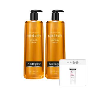뉴트로지나 레인바스 바디워시 473ml, 2개+증정(인텐스 리페어 시카 에멀젼 88ml, 1개)