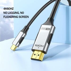USB C to HDMI 케이블 8K60Hz 4K120Hz 타입 호환 HDTV TV 컨버터 맥북 호환 에어 아이패드 호환 어댑터