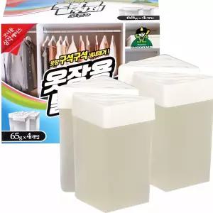 옷장 탈취제 65g 4개 코튼향 향수 미니어쳐 탈취 스프레이 원단 감촉 드라이 플라워