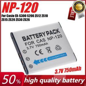 카시오 EX-S300 S200 ZS12 배터리 + USB 충전기 용 3.7V 750mAh NP-120 카메라