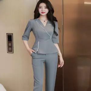 에스테틱 유니폼 피부관리사 미용사 근무복 의상 작업복 미용실 마사지샵