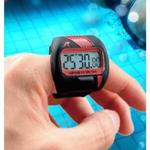 수영 손가락 시계 카운트다운 방수 운동 F 4 트레이닝 레드