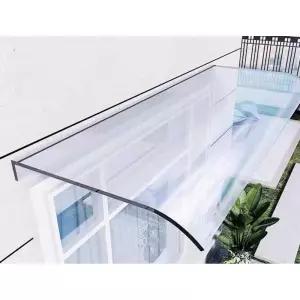 아크릴 캐노피 비가림 빗물차단 비막이 처마 투명 지붕 40X80cm