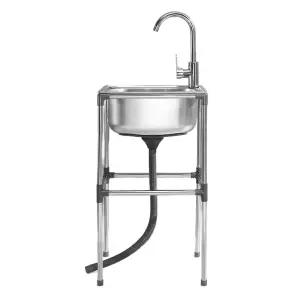 스탠드 소형 간이 싱크대 간이세면대 미니 캠피장 주방