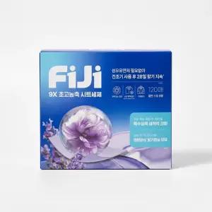 찬물에 잘녹는 피지 FIJI 시트형 종이 세탁세제 드럼겸용 120매+120매 총 2박스