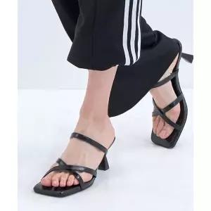 매장정품 SALT AND CHOCOLATE 솔트앤초콜릿 스퀘어 토 스트랩 슬리퍼 뮬 412223018 (6cm3colors) 2171281 1