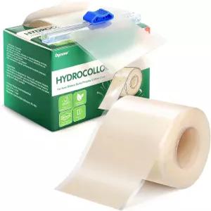 하이드로콜로이드 롤 붕대 2인치 x 12피트 방수 드레싱 테이프 관리용 물집 여드름 및 경미한 를 위한