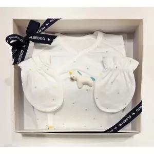 [롯데백화점]블루독베이비 포니뱀부배냇+손싸개SET 46170-000-01SET