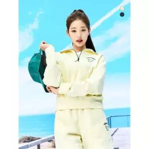 [아이더]여성 베이직 하프 집업 맨투맨 티셔츠_DWP23244 731647