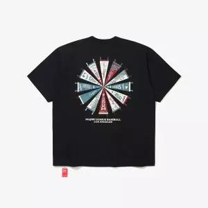 [뉴에라](광주신세계)MLB LA 다저스 팀 플래그 티셔츠 블랙 15147514