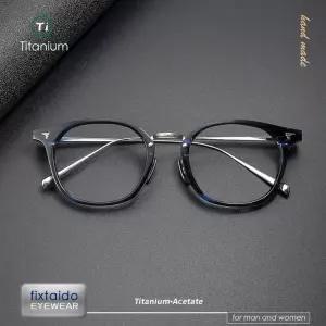티타늄안경테 일본식 복고풍 티타늄 및 섬유 디자인 동일한 조합 클래식 BJ COM563NT