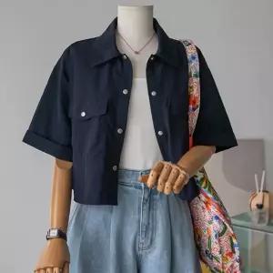 (안나앤플러스) A. 세린 바스락 롤업 셔츠자켓[자켓D0321N07] 빅사이즈