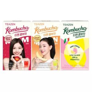 티젠 콤부차 자두 10스틱+멜론 10스틱+핑크레몬 10스틱 (정가 22,500원)
