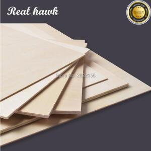 고품질 항공 모델 레이어 보드 자작나무 합판 판자 DIY 목재 재료 A4 크기 297x210mm x 0.5mm 2mm 3mm