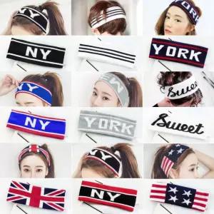 페브릭 헤어밴드 니트 에어로빅 댄스 스포츠 힙합 반다나 필라테스 스피닝          RAM