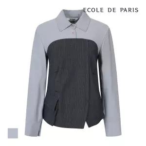 [에꼴드파리/드라로얄] 배색디자인 블라우스_RB3XWBAM24Z