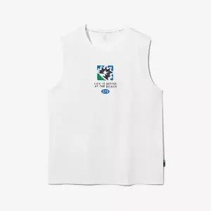 [휠라](대구신세계)[FILA] 폴리스판 썸머 그래픽 민소매 티셔츠 (FS2RSH2406X_OWH)