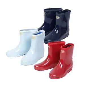 항균 여자 보생 발목장화 3컬러 반장화 미끄럼방지 주방안전화 조리화 낚시 농업 수산시장 다용도 국내PVC