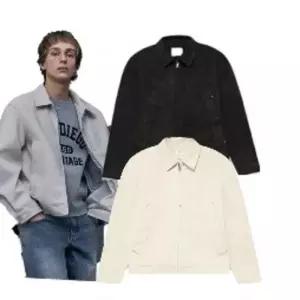 행텐 HC04 남성스웨이드 블루종점퍼 남성비건스웨이드 블루종점퍼 10520-010-404