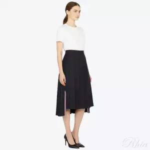 [톰브라운] 드롭백 플리츠 스커트 네이비 FGC400V 00626 415 154033549