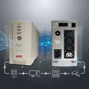 APC 타워형 UPS 무정전 전원 공급장치 300W 500VA 컴퓨터 비상 배터리 사무실 NAS CCTV 서버실 병원 학교