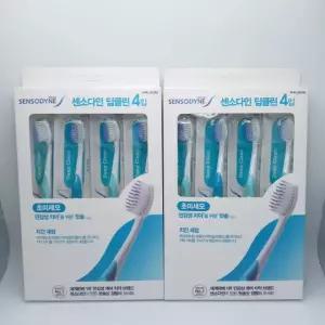 센소다인 딥클린 초미세모 칫솔 4입 x 2개