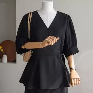 (안나앤플러스) A. 세레안 페플럼 블라우스[셔츠E0108H05] 빅사이즈