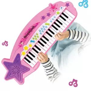 여아 동요 노래 마이크 좌식 전자 피아노 유아 장난감 음악 소리 악기놀이 멜로디
