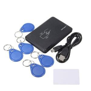 125KHz RFID ID 카드 리더기 및 라이터/복사기/프로그래머 +  재기록 가능 카드/Keyfob 복사 ISO EM4100 근