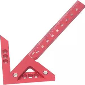 DIRBAK 중심선 스크라이버 알루미늄 합금 45도 각도 스크라이빙 도구 100mm 범위의 목공 센터 파인더 정밀