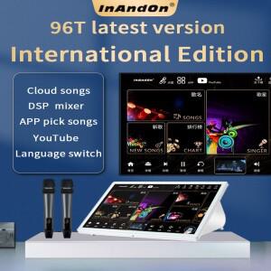 2025 인앤온 4인1 4T 노래방 플레이어 15.6 휴대용 시스템 파티 홈 기계