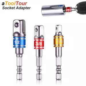 복스알세트 복스알 롱복스 임팩트 드라이버 소켓 확장 어댑터 변환기 파워 드릴 육각형-고속 너트 수 사각