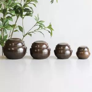 국산 미니 옹기 소품 현관 소금 항아리 작은 단지 양념통 4size