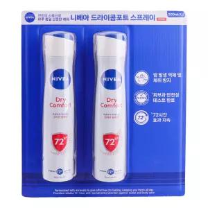 니베아 데오드란트 스프레이 드라이콤포트 2개 겨드랑이 냄새제거