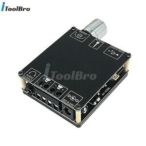 미니 무선 블루투스 5.0 하이파이 오디오 파워 앰프 보드 스피커 서브우퍼 DC 8-24V 3.5mm AUX USB 사운드