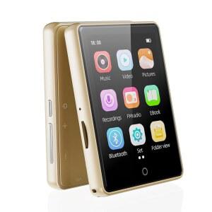 [미국배송] 64GB MP3 플레이어 블루투스 5.3 2.8인치 디스플레이 용 스피커 포함 휴대용 음악 MP4 플레이어 FM 라디오 페도미터 랜덤 폴더 시퀀스 재생 128GB 확장형 마이크 SD 카드