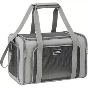 기내용 캐리어 기내반입 가벼운 여행 애완동물 운반가방 접이식 외출용 여행용 고양이와 개용 안전 유지 통