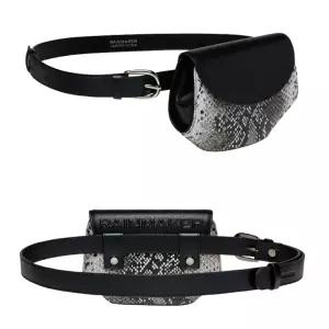 여성 파이톤 패턴 천연소가죽 투웨이 골프 벨트백 남녀공용 20대남성