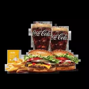 버거킹 치즈와퍼주니어+와퍼주니어+콜라R+콜라R+쉐이킹프라이 구운갈릭