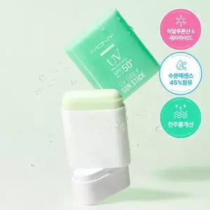 [MQNY] UV 데일리 모이스처 선스틱 15g /SPF50+ PA++++ 10종 히알루론산 수분선크림 링클케어
