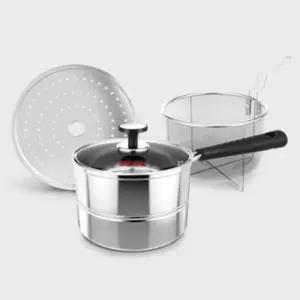 키친아트 찜 냄비 국수 채반 찜판 찜기 16cm 라면냄비 찌개냄비 찜냄비 요리냄비 양수냄비