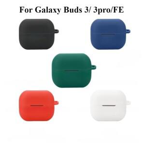 호환상품  호환 갤럭시 호환 버즈 3/3프로/3FE 케이스 보호용 이어폰 커버  실리콘 헤드폰 후크 포함